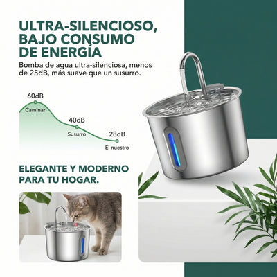 Dispensador de agua para gatos